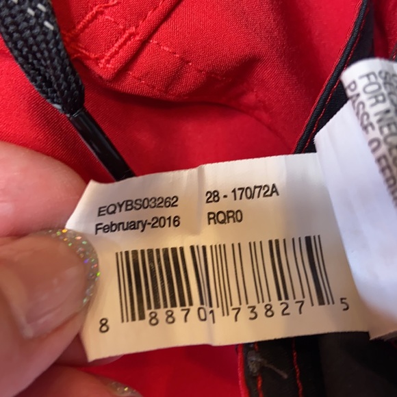 Quicksilver Red Velcro Tie Swimsuit - Picture 8 of 12